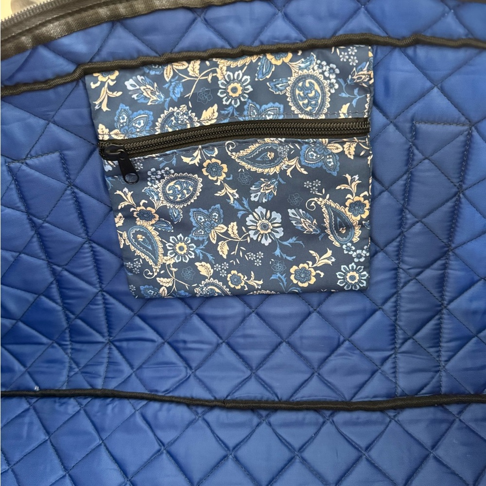 Board Game Carry Case in Blue Floral Print - Picture 3 of 9